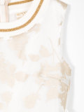printed flared dress