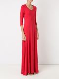 v-neck long evening dress