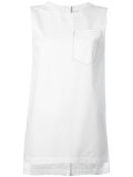 sleeveless top with front pocket