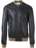 zipped bomber jacket