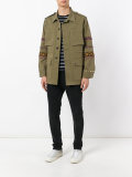 embroidered sleeve field jacket 