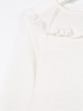 frilled knit dress