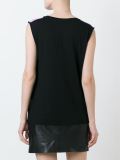 logo print tank top