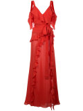 pleated trim dress 