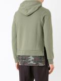 layered detail hoodie