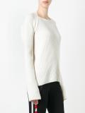 ribbed detail jumper