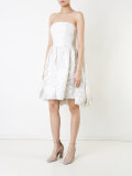 strapless floral dress