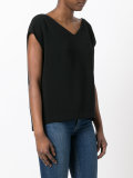 wide V-neck top 