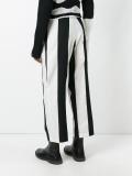 high waist striped trousers 