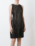 perforated fitted dress 