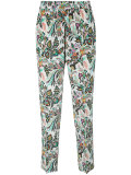 printed cropped trousers 