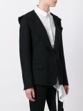 hooded blazer