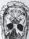skull print longsleeved T-shirt 