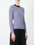 ribbed detail logo jumper