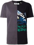 contrast patchwork T-shirt 