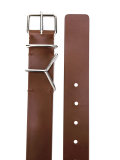silver buckle belt