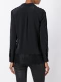 lace hem blouse