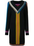V-neck knitted dress