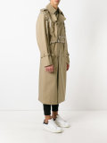laced trench coat