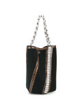 python embossed bucket bag