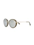 Dries Van Noten x Linda Farrow对比镜框太阳眼镜