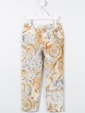 baroque print trousers