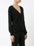 frill button-down blouse