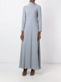 funnel neck maxi dress