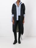 hooded raincoat