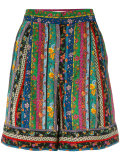 floral striped shorts