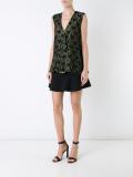 double lace trapeze top
