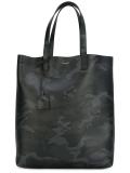 camouflage print shopping tote