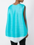 pleated round hem blouse