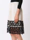 lace hem skirt