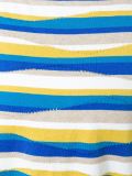 striped paneled knit top