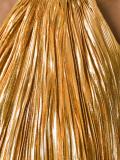 halterneck pleated gown