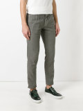 pleat detail tapered trousers