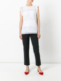 eyelet embroidered top