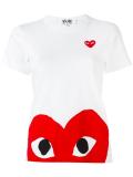 heart print T-shirt