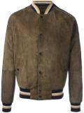 sleeve stripe stadium jacket