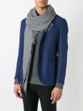 frayed trim scarf 