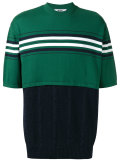 contrast knit jumper 