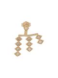 triple burst diamond earring