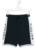 contrast logo track shorts