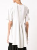 flared trim blouse