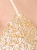 sequined cropped slip top
