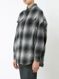 dropped shoulder plaid shirt