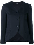 curved hem jacket 