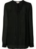 lace up blouse 