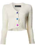 V-neck cropped cardigan